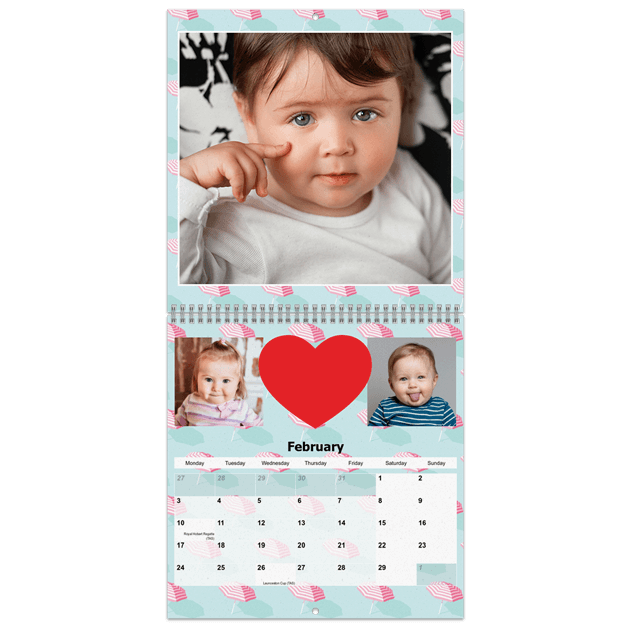 Calendar 30x30 Double (Medium Date)